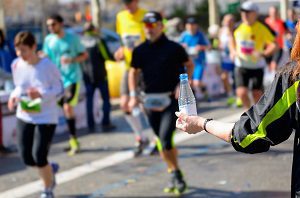 Marathon running race
