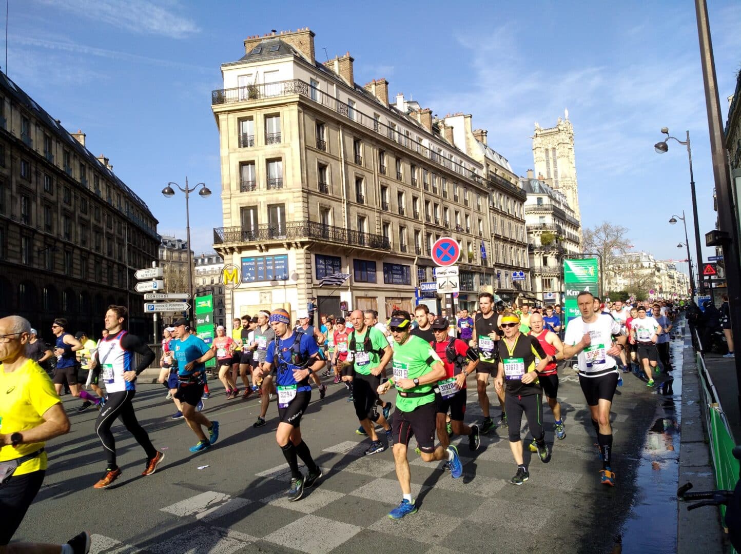 Coureurs durant le marathon 