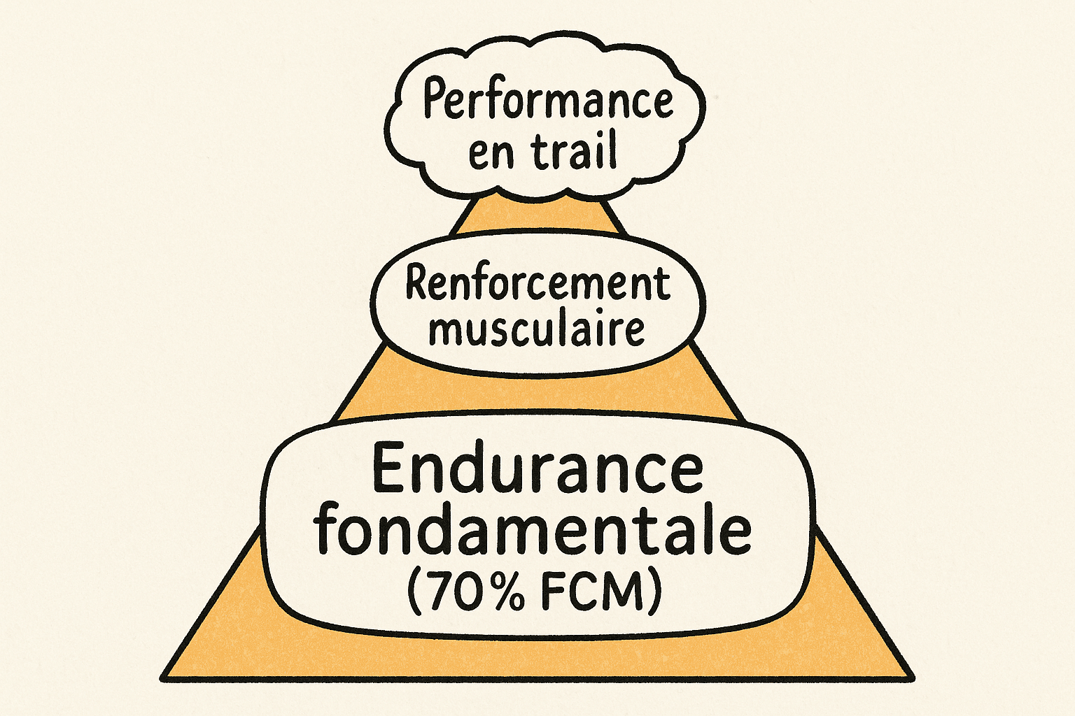 Pyramide pour progresser en trail