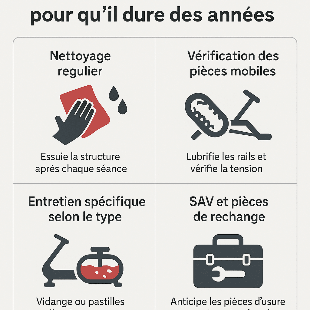 Entretien rameur