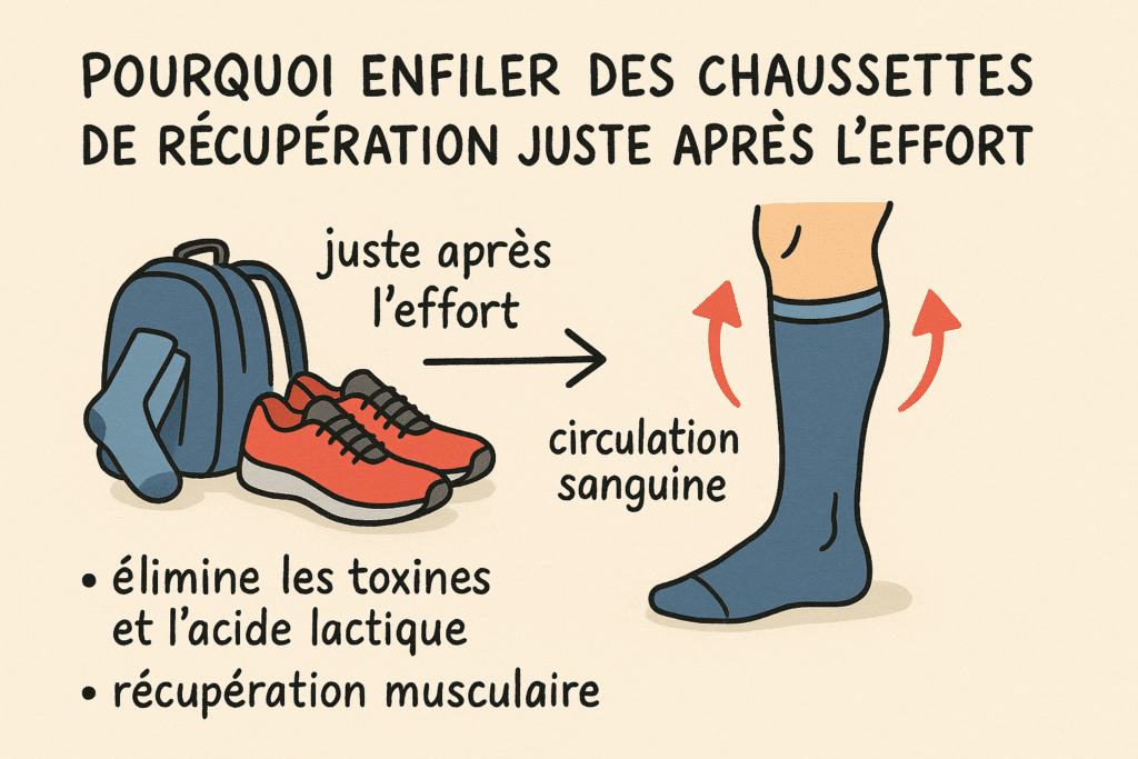 Pourquoi porter des chaussettes de récupération