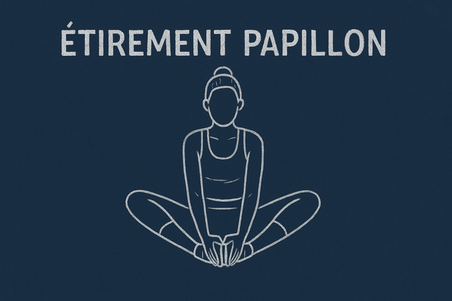 Étirement des adducteurs avec la position du papillon