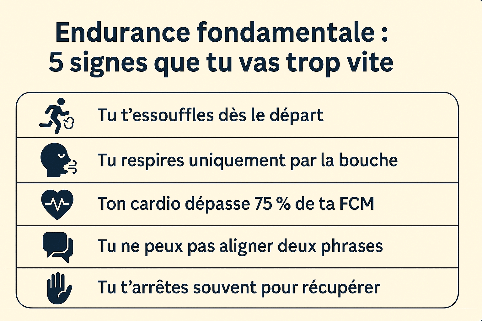 5 signes que tu cours trop vite en endurance fondamentale