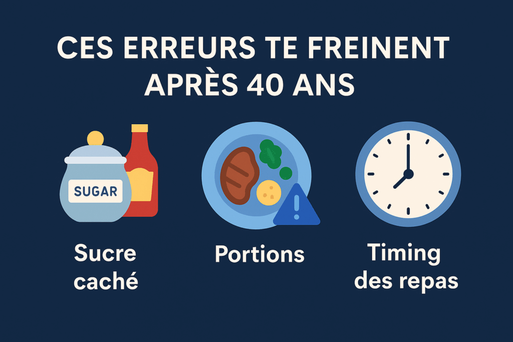 Erreurs qui empêchent de perdre du poids après 40 ans
