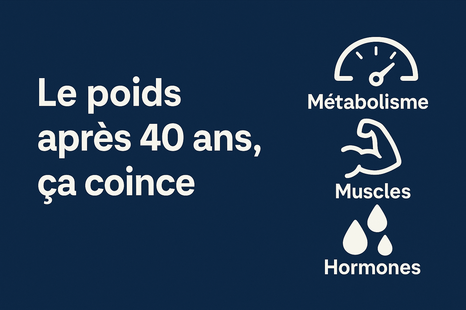 Perte de poids après 40 ans