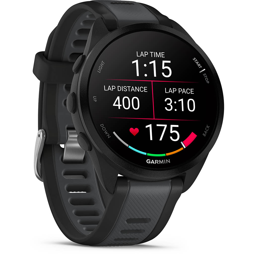 Oxymètre de pouls et prix pour cette Garmin Forerunner 165 music, produits avec 4 GO de stockage musique