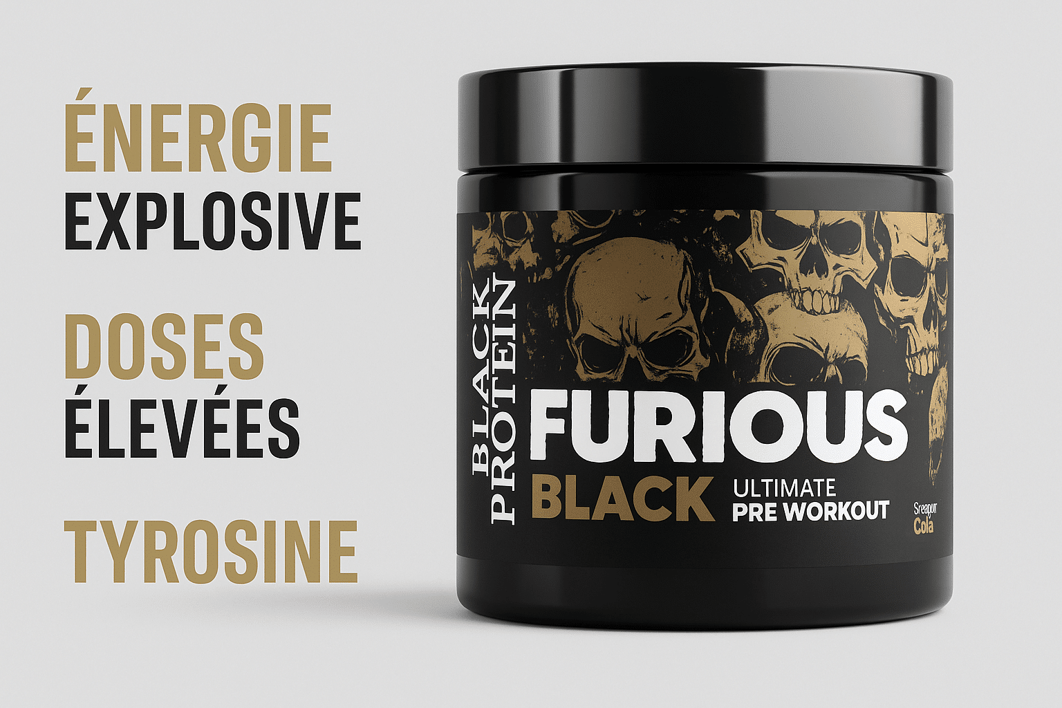 Avantages Black Protein Ultimate PreWorkout Furious Black