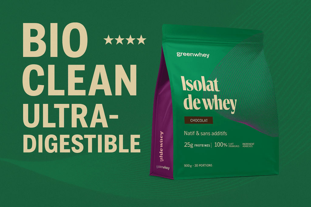 Protéine Greenwhey Isolat bio – whey native en poudre