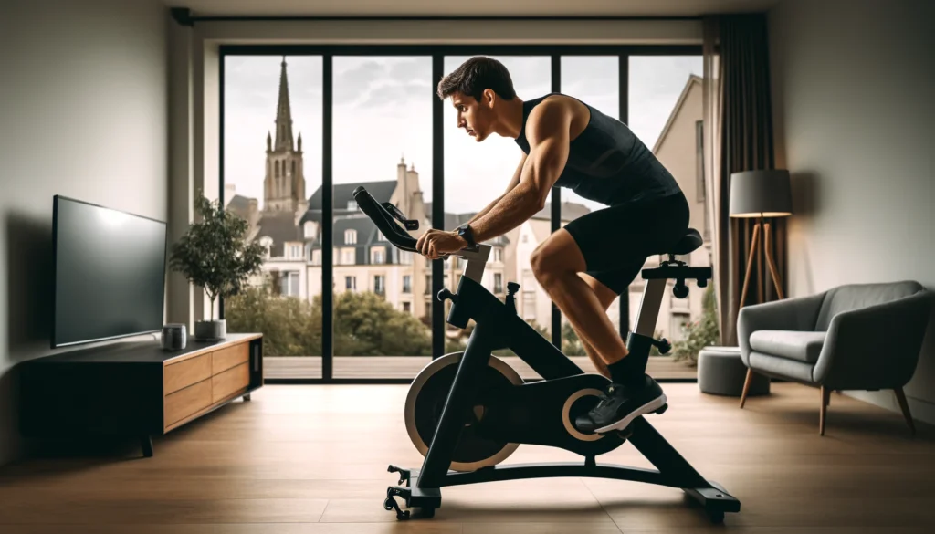 Vélo de spinning bon marché ou d'entrée de gamme ou haut de gamme, vélo d'intérieur ou vélo de biking