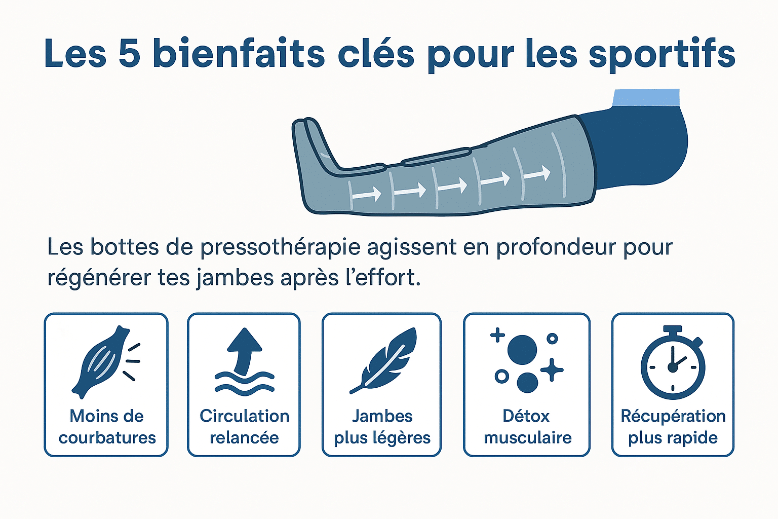 5 bienfaits des bottes de pressothérapie
