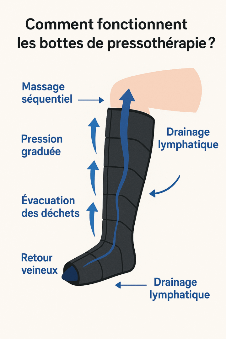 Comment fonctionnent les bottes de pressothérapie