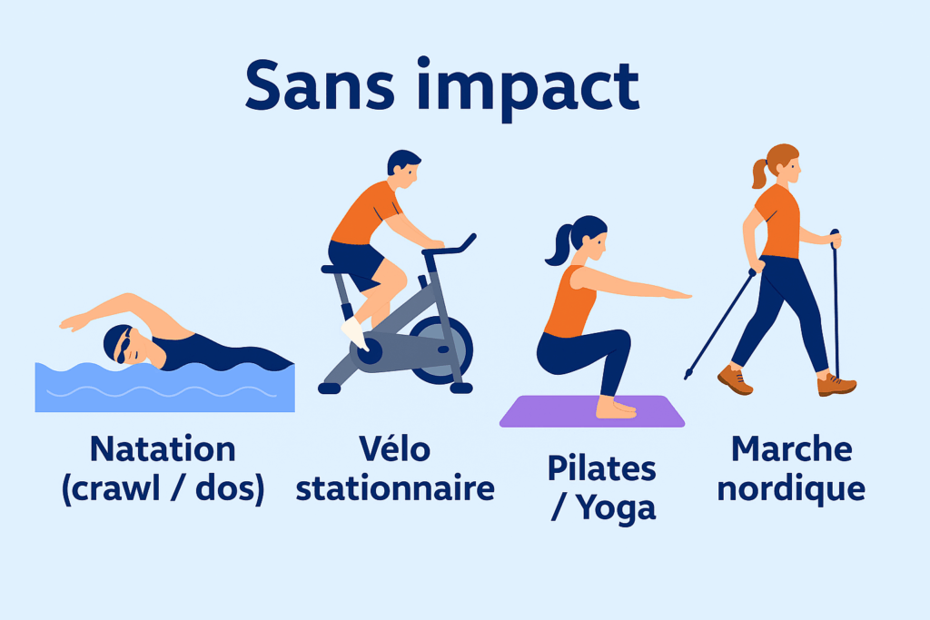 Sports pour soulager une douleur au genou