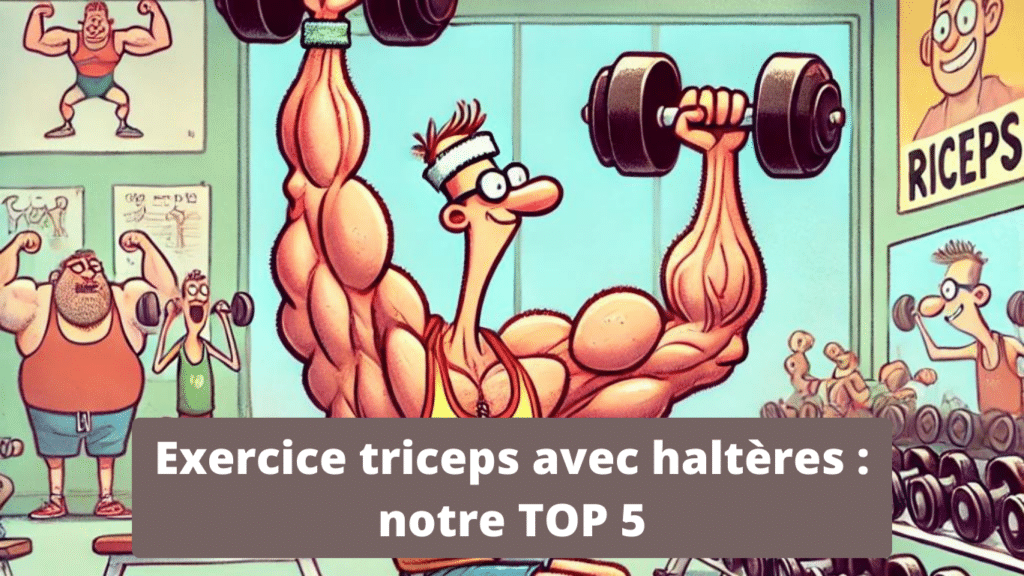 Exercice triceps avec haltères