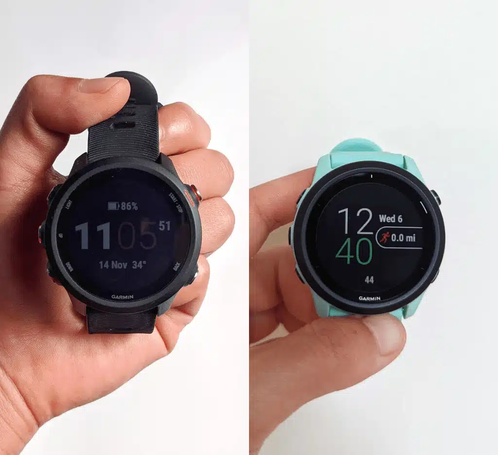 Montre garmin Forerunner 255 pour la course à pied avec Garmin coach pour la foulée et Garmin Connect pour la vitesse et mise à jour