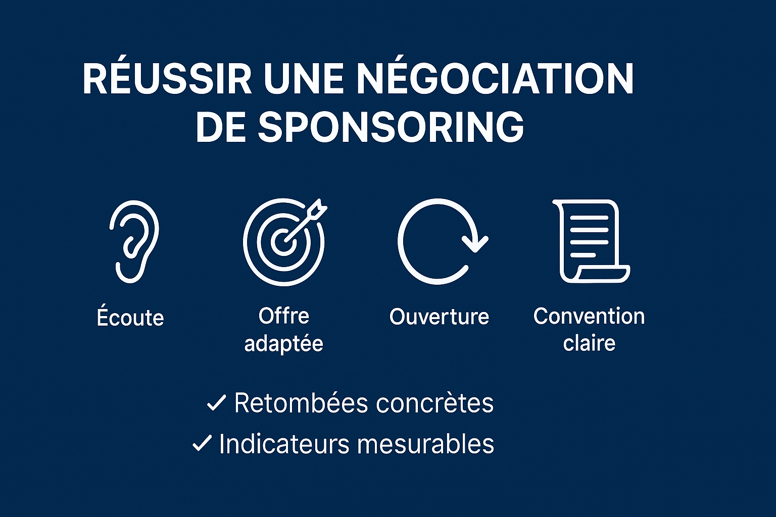 Négocier un sponsor sportif
