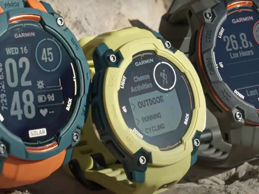 test Garmin pour les sports nautiques avec la recharge solaire et l’application garmin connect