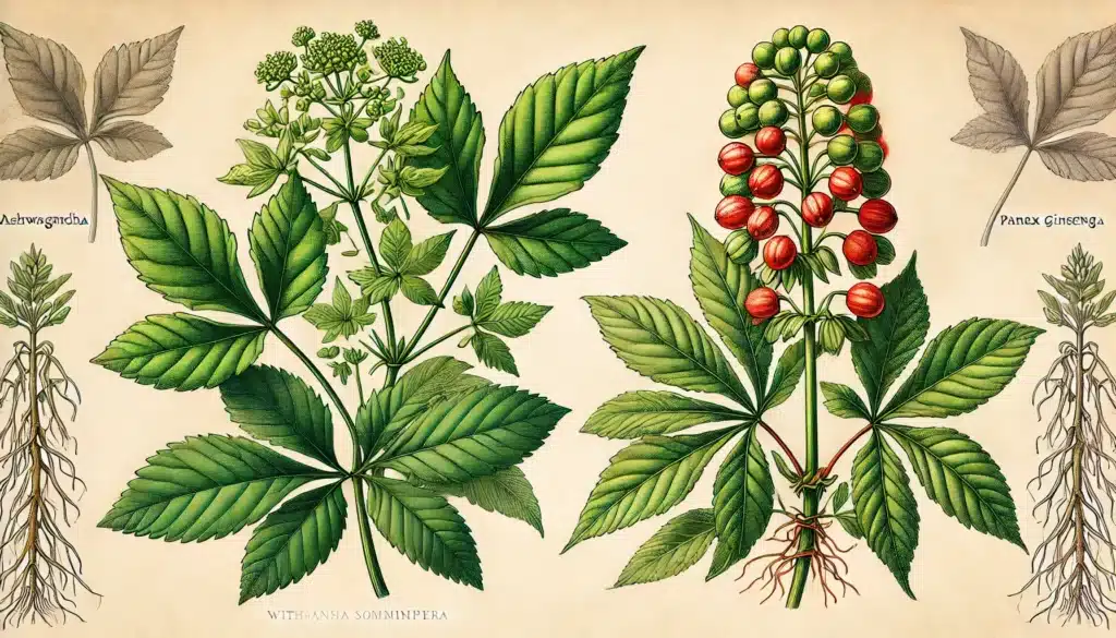 Ashwagandha et ginseng