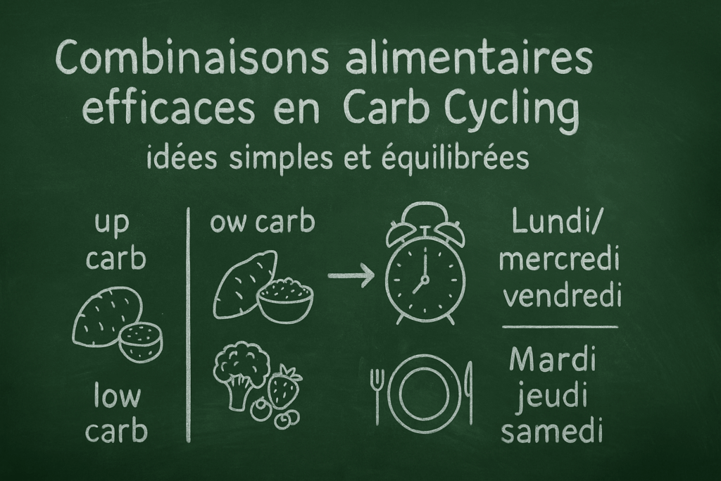 Combinaisons alimentaires Carb Cycling
