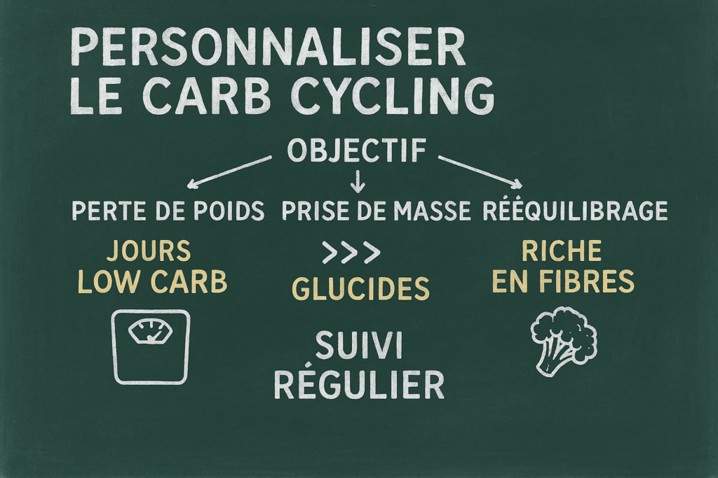 Personnaliser Carb Cycling Menu