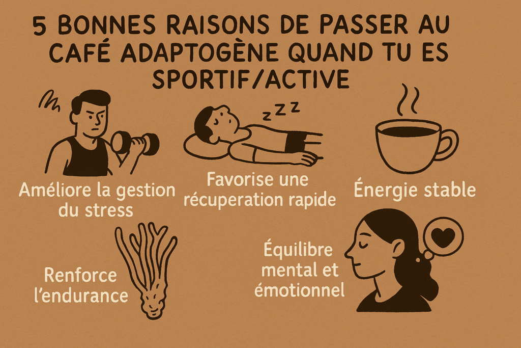 5 bienfaits du café adaptogène