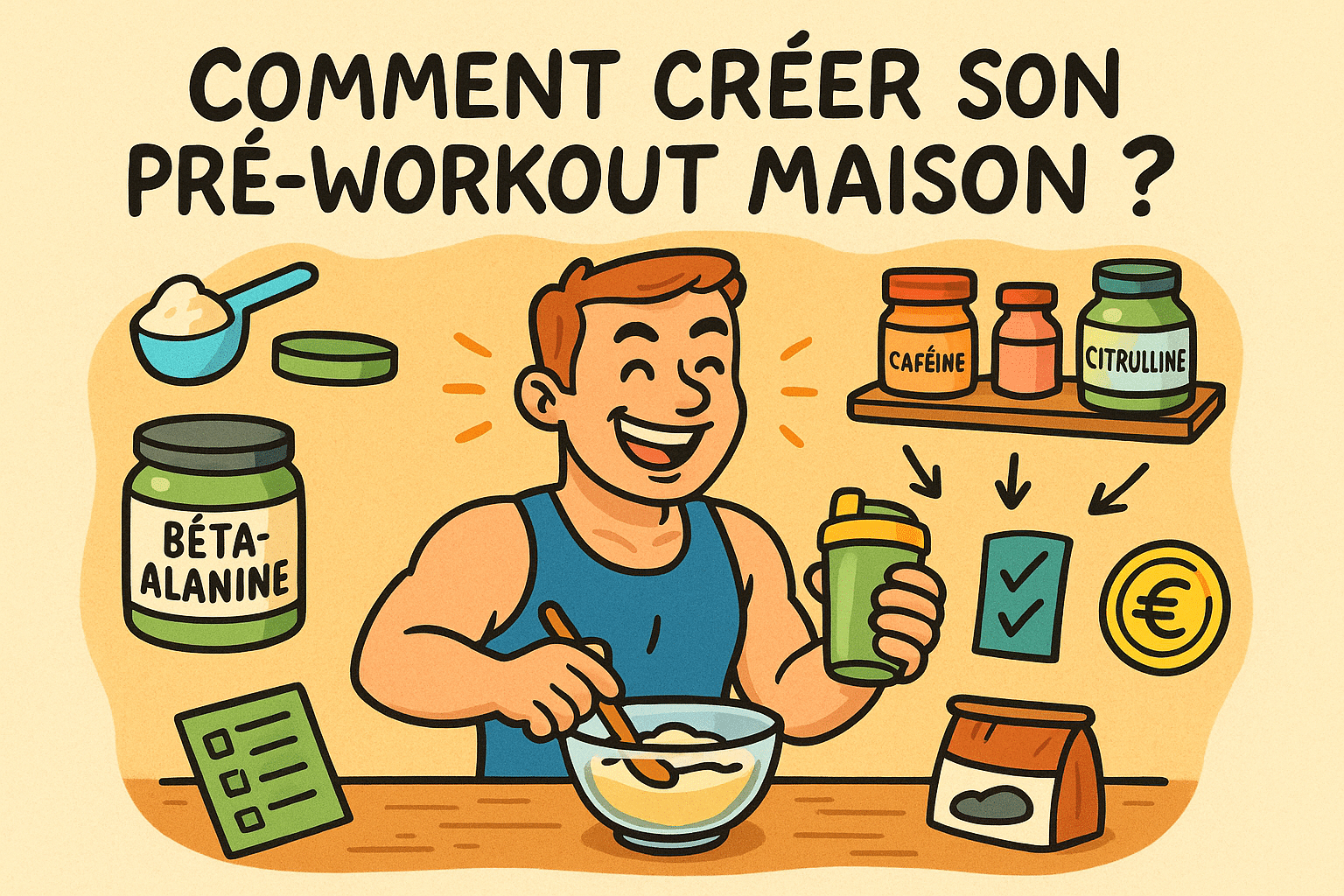 Comment créer son pre-workout maison : conseils et bon plan