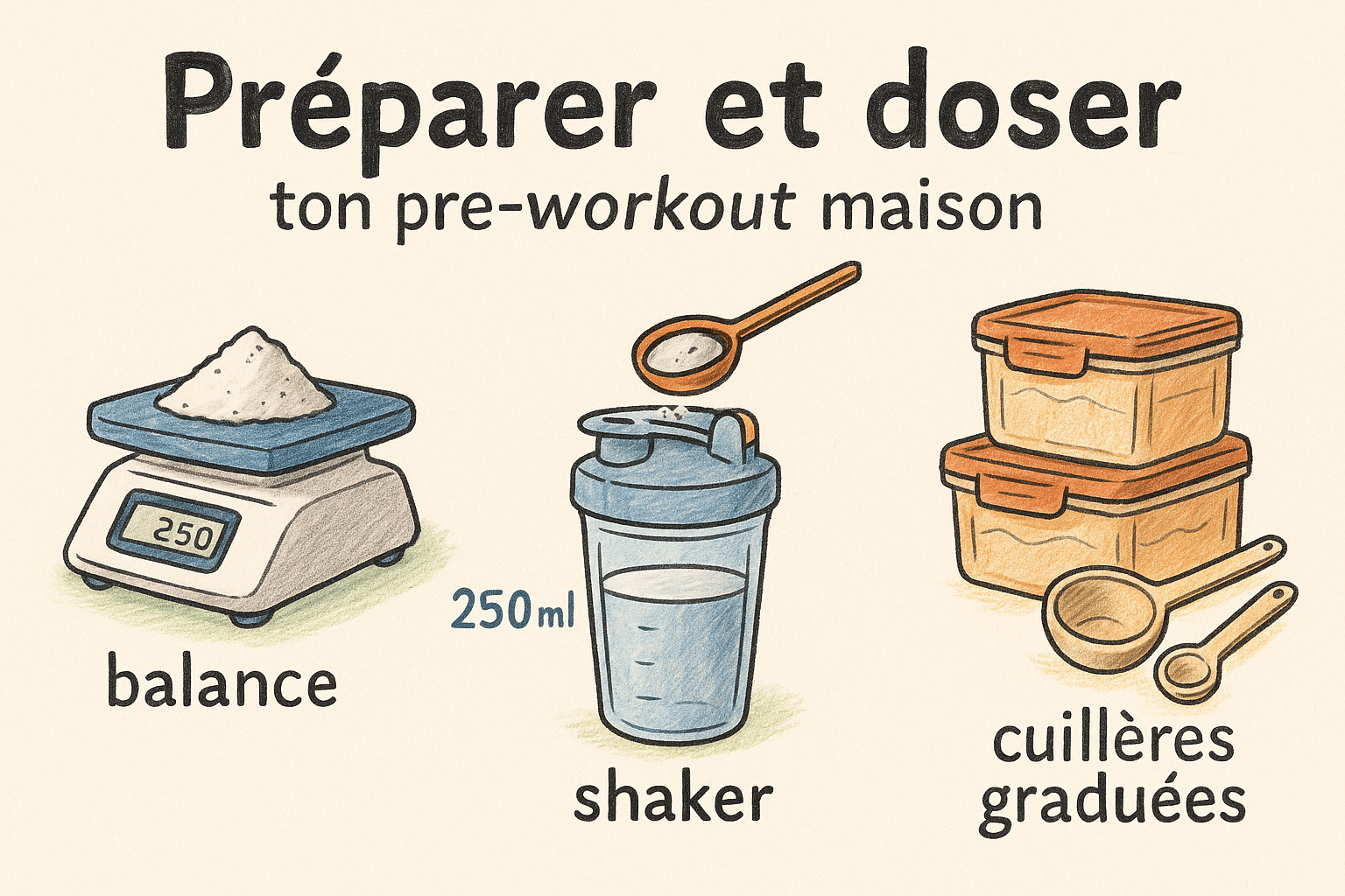 Comment doser son pre-workout