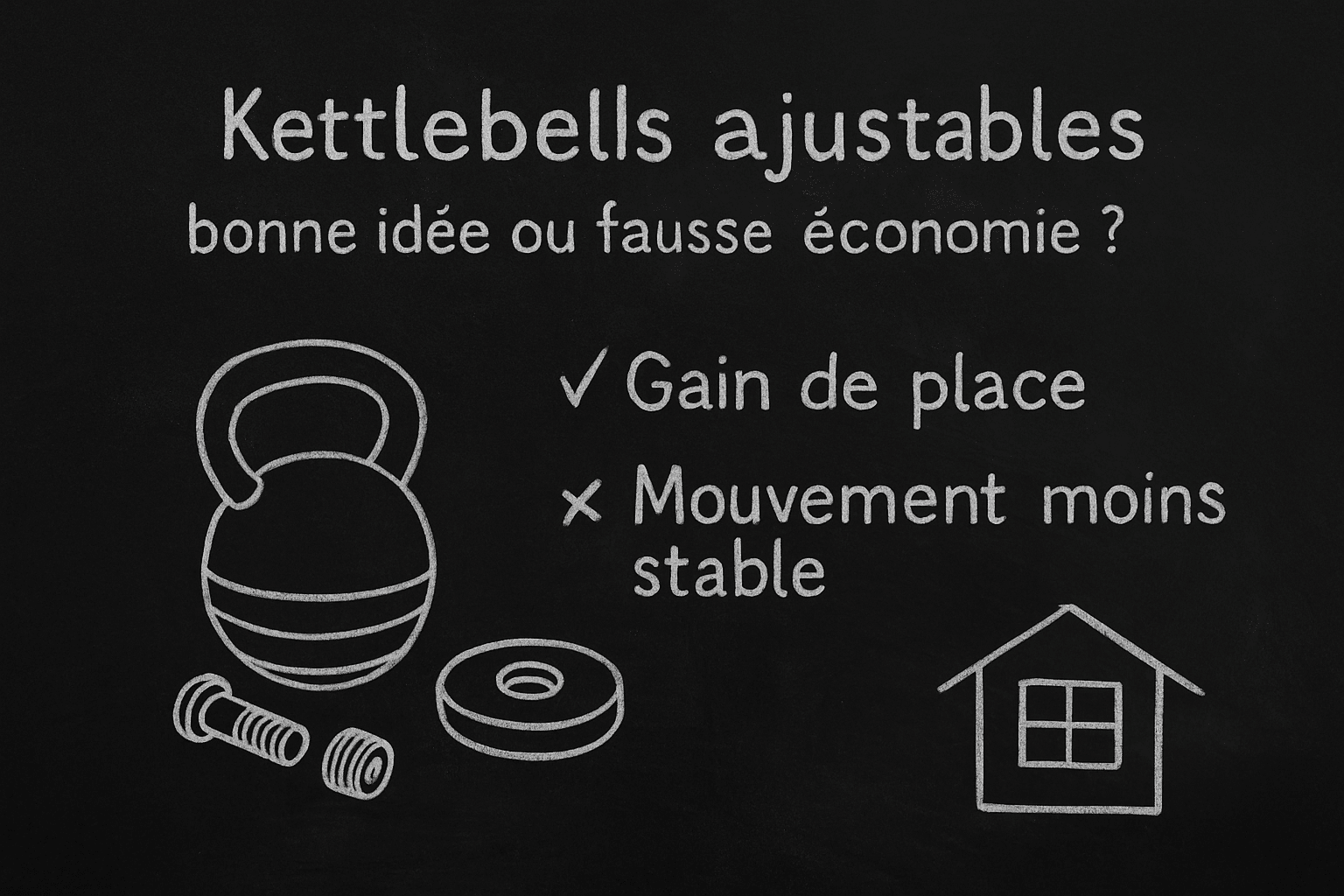 Kettlebell ajustable quand on débute