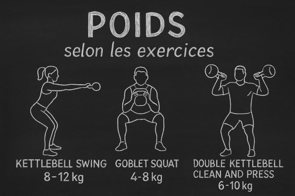 Quel poids avec un kettlebell pour débuter