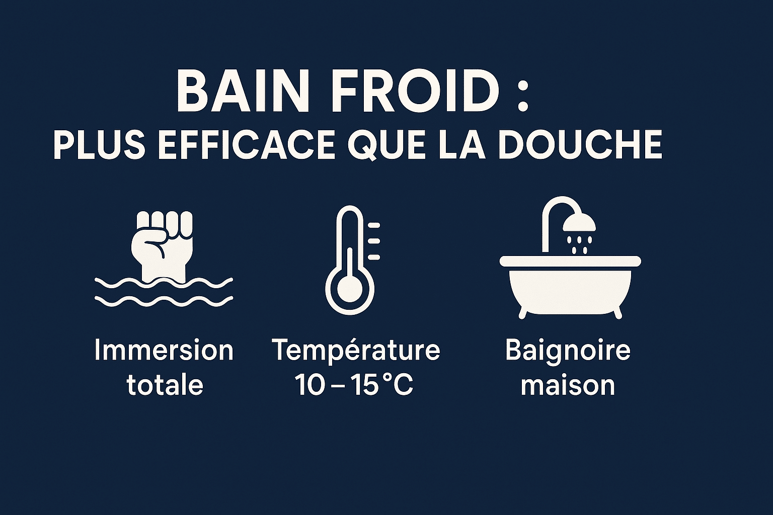 Bain froid VS douche