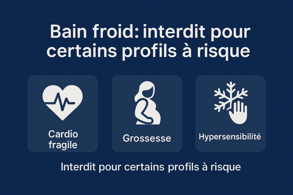 Contre indications bain froid et sport