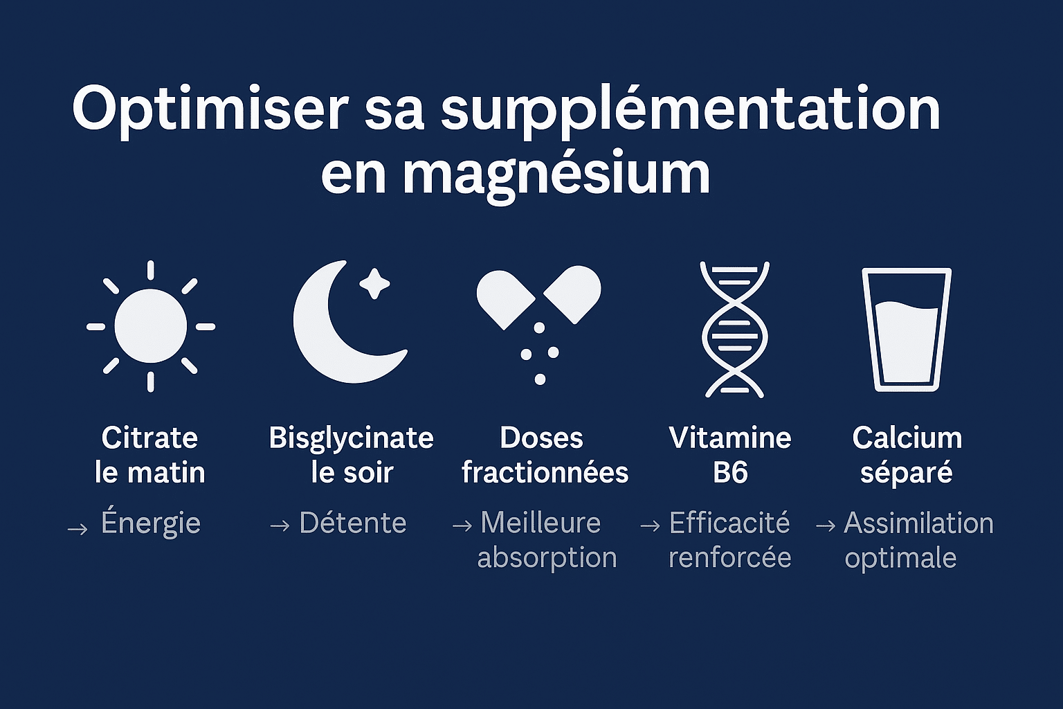 Quand prendre magnésium