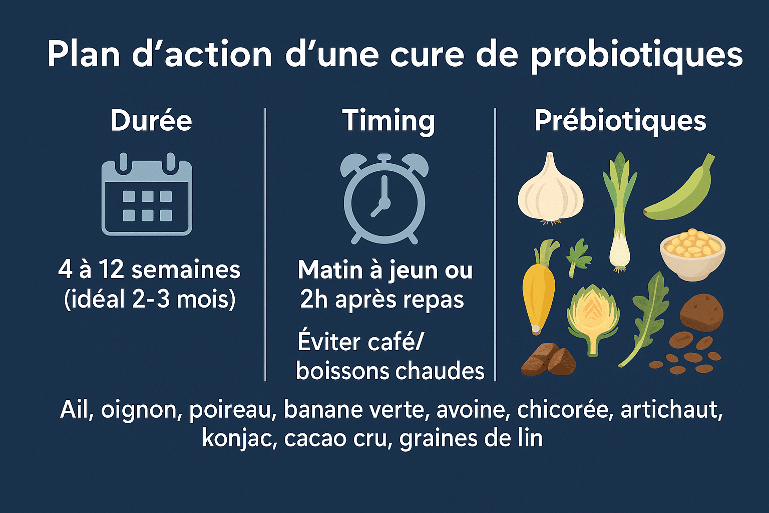 Plan action cure probiotiques