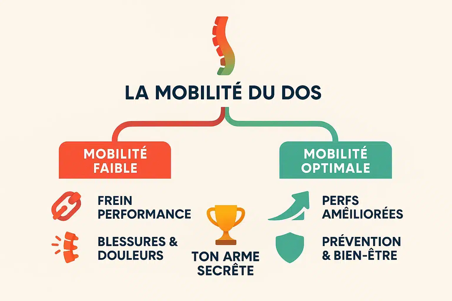 Illustration de la mobilité du dos pour les sportifs