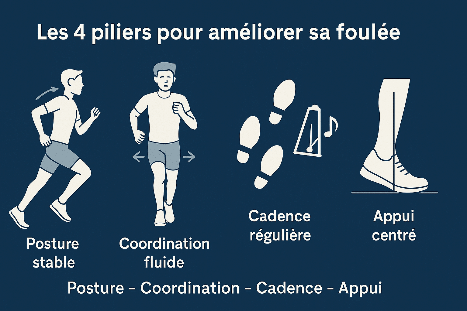 4 piliers pour améliorer sa foulée