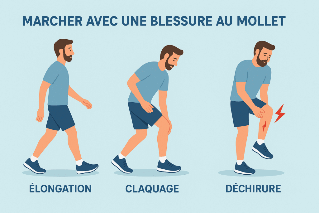 Marcher avec quelles blessures du mollet