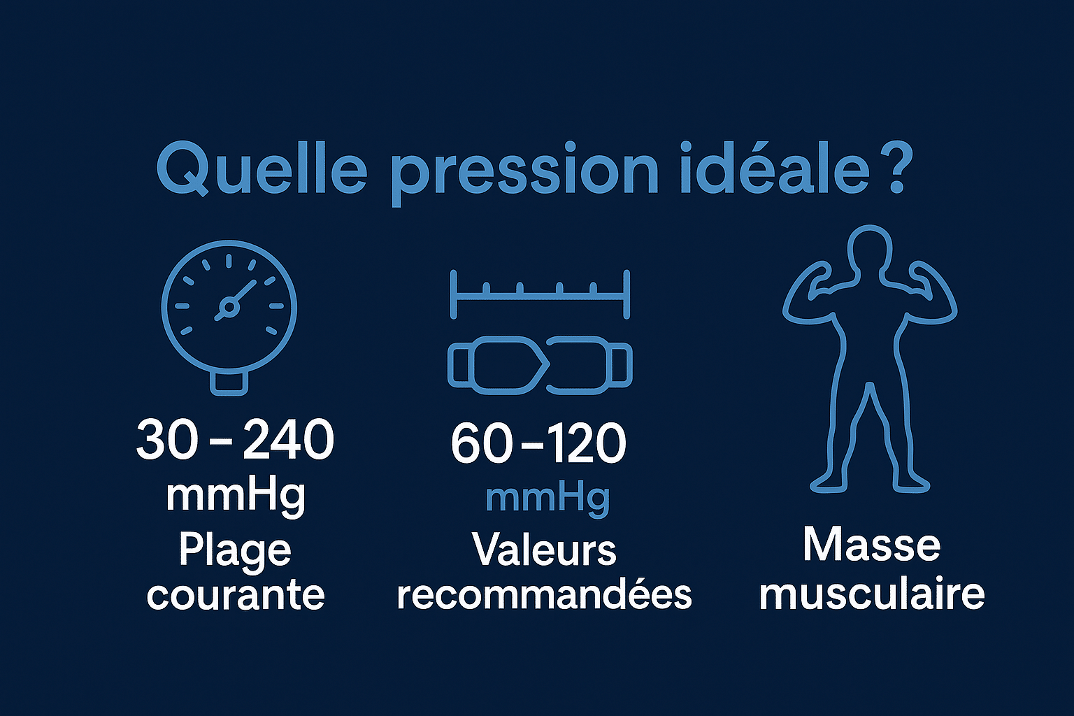 Pression idéale bottes pressothérapie
