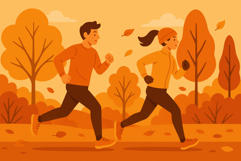 Courir en automne avec la bonne tenue