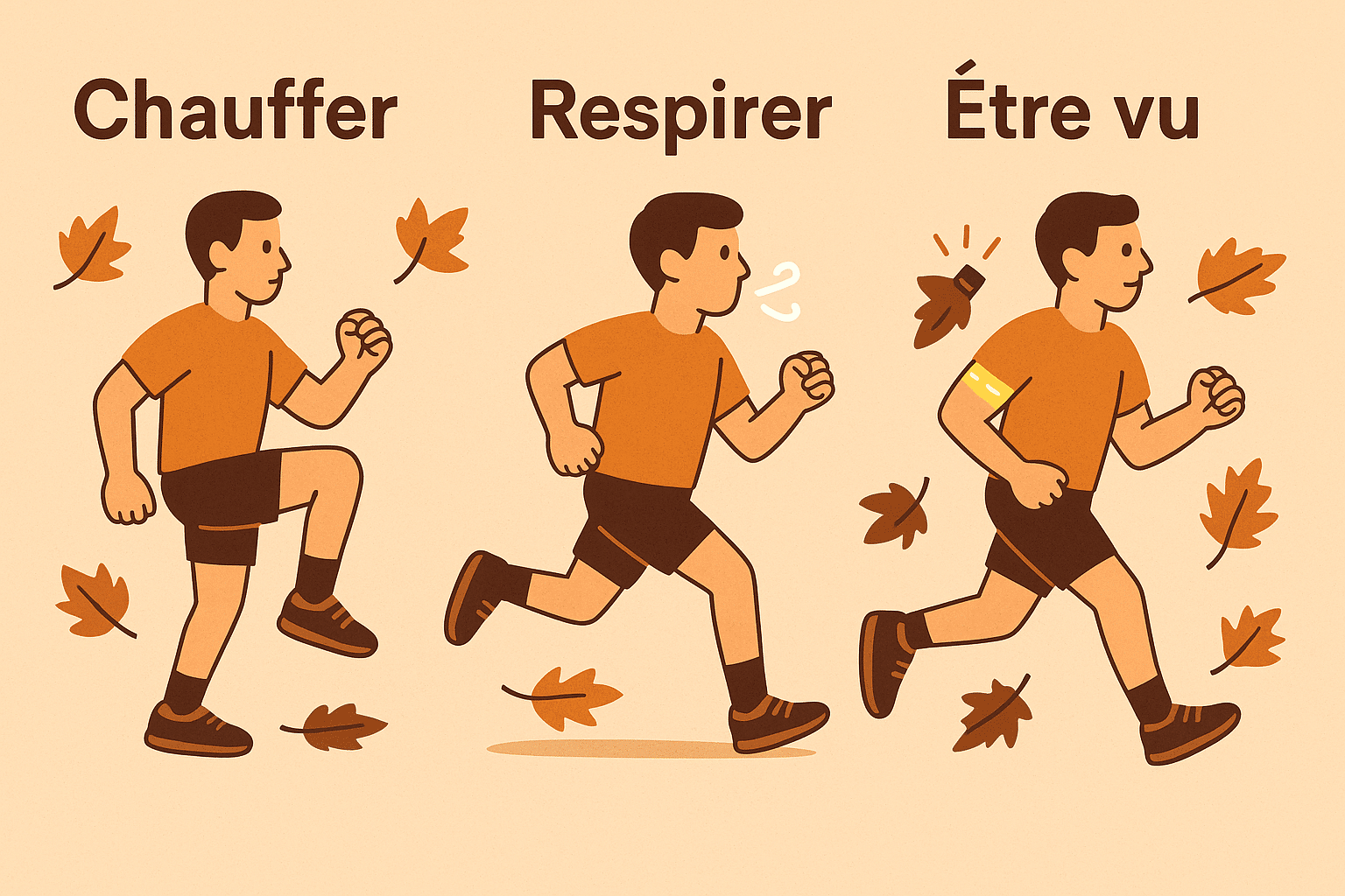 Échauffement running en automne