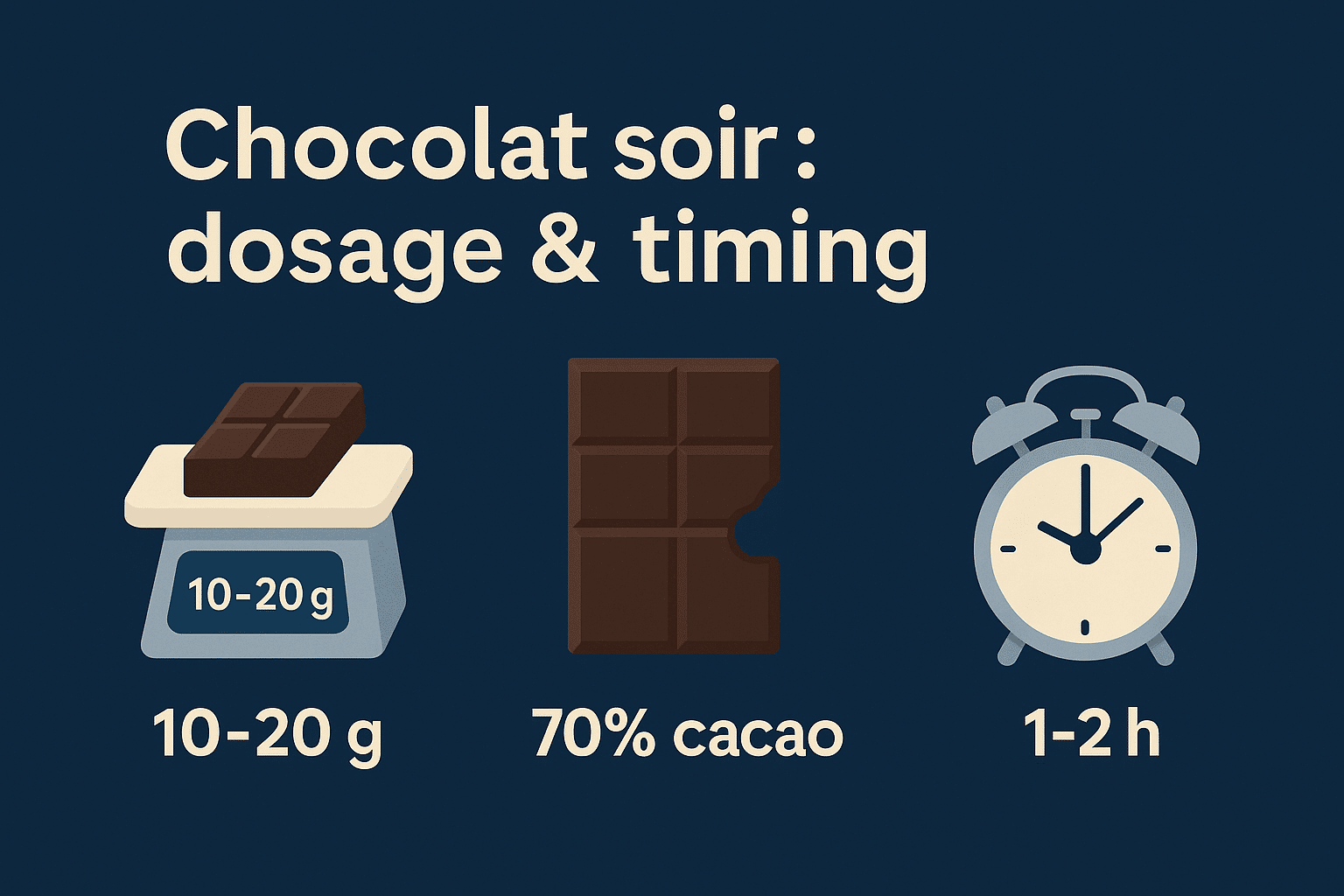 Manger du chocolat noir le soir