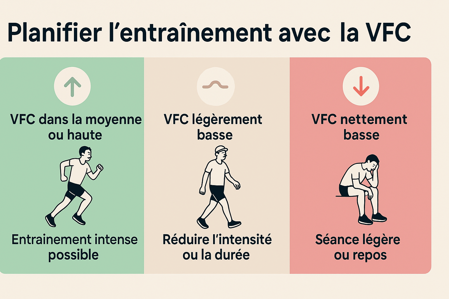 Planifier entrainement avec VFC des sportifs