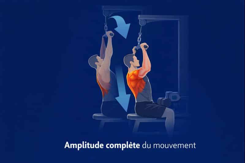 Amplitude pour le tirage vertical à la poulie