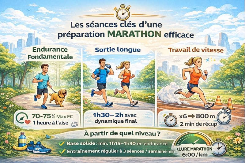 Séances clés pour préparer un marathon