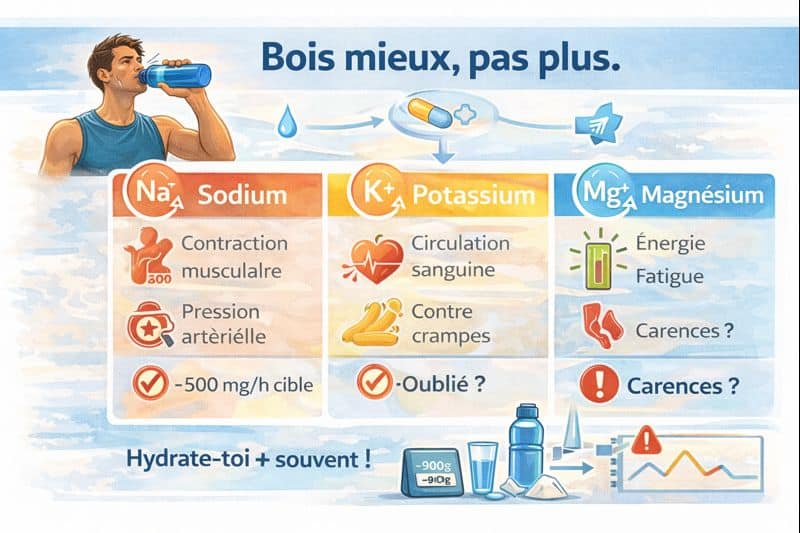 Hydratation sportive et électrolytes essentiels