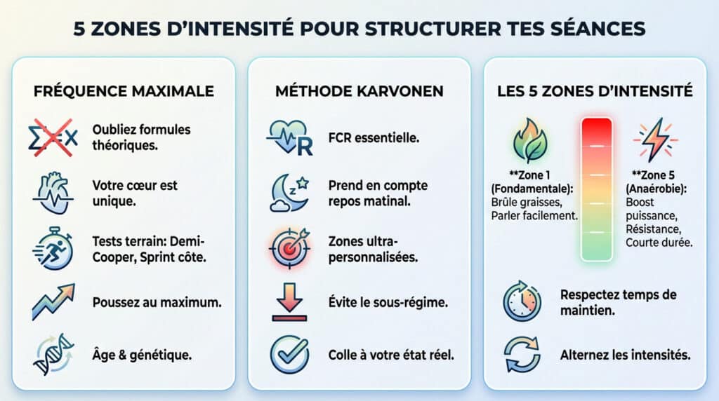 5 zones d’intensite pour structurer tes seances