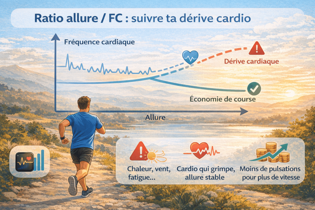 Analyses course à pied et ratio allure : FC