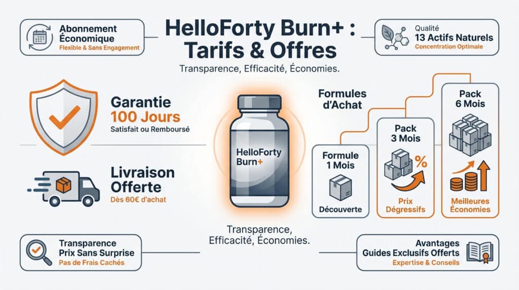 helloforty burn tarifs et offres