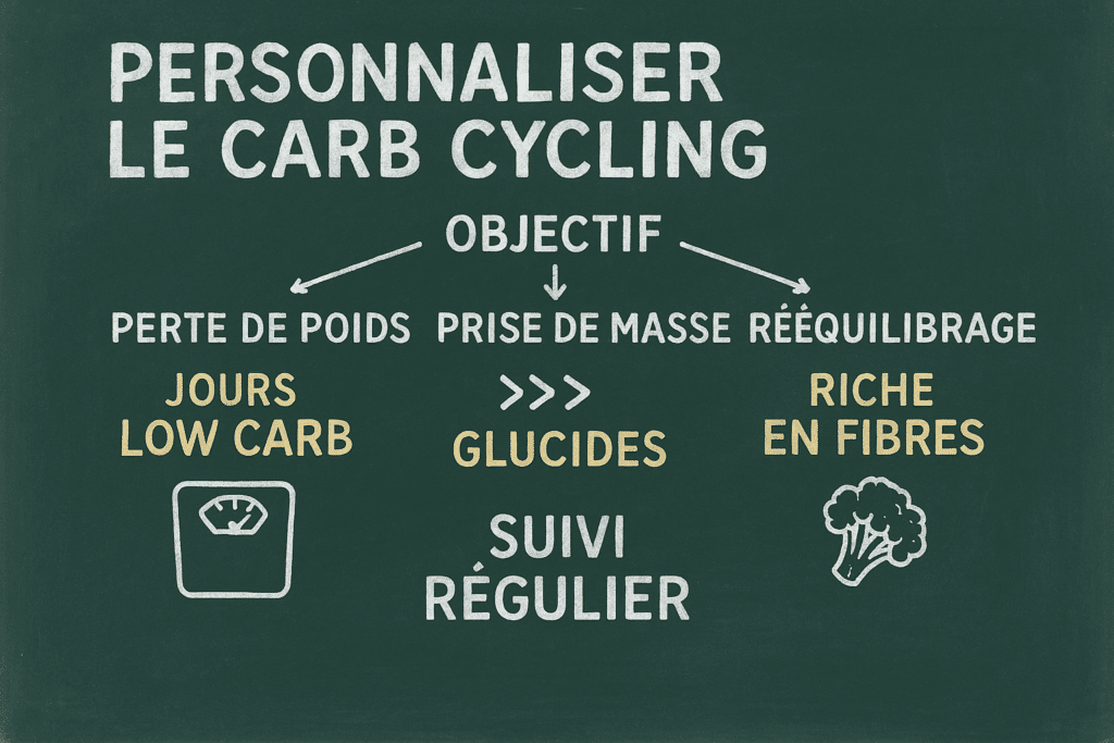 Guide pour personnaliser le carb cycling