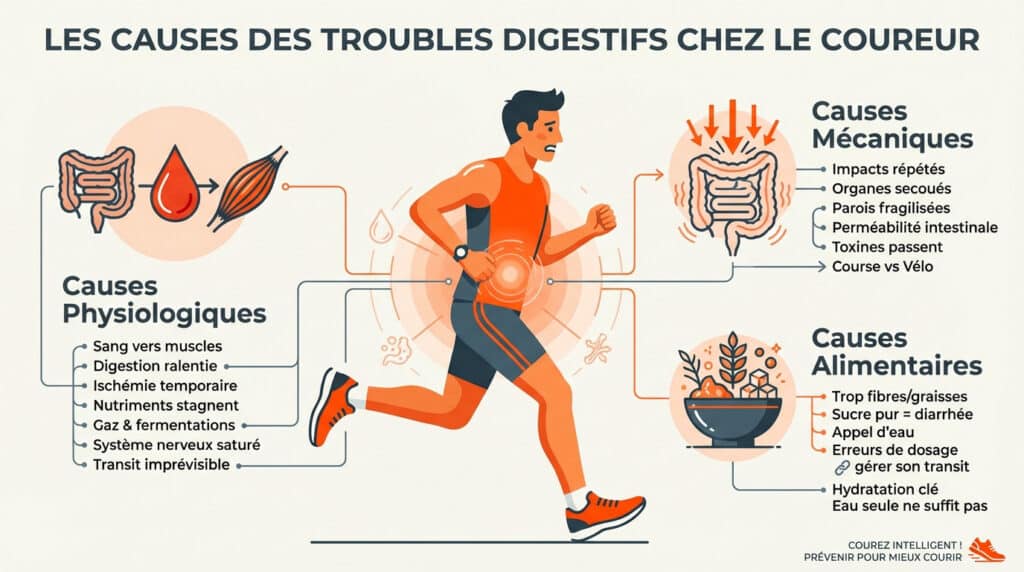 causes des troubles digestifs chez le coureur