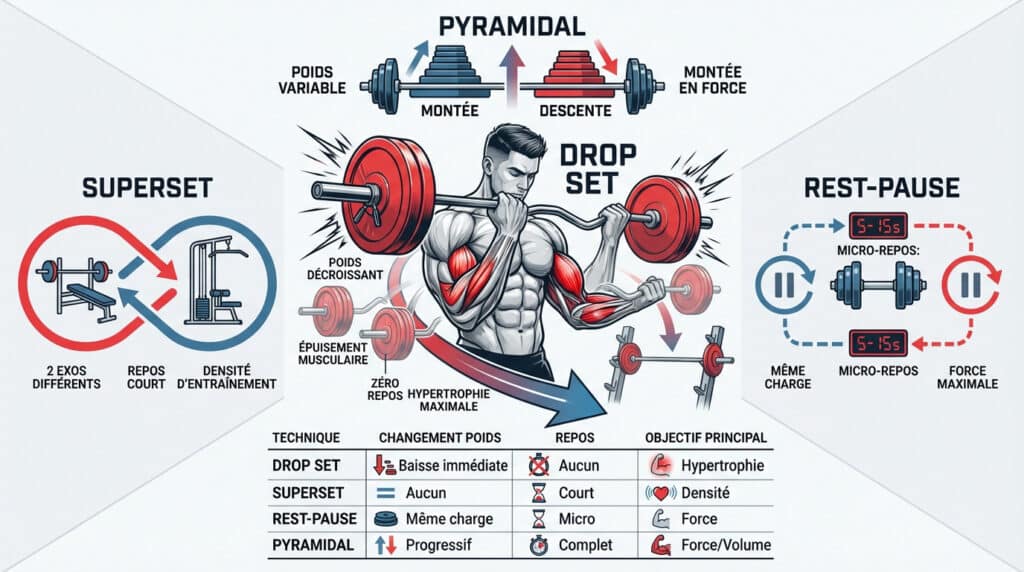 techniques d’intensification en musculation
