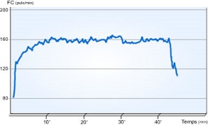 Un exemple de courbe cardiaque. © Volodalen.com